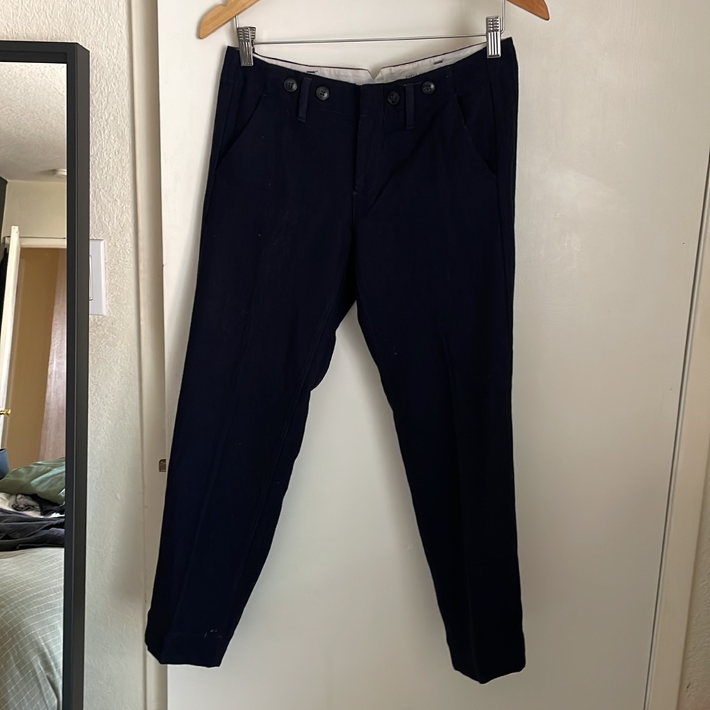 Paper Boy Navy Wool Pants